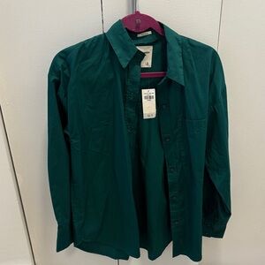 Abercrombie & Fitch Green Button Down Shirt